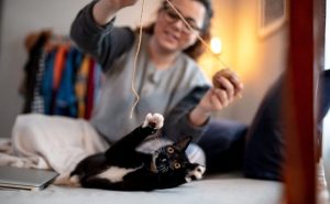 Person with cat 3